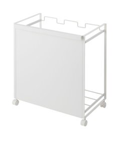 tower 目隠し分別ダストワゴン タワー 3分別  ホワイト