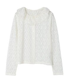 earth music&ecology ポコポコレースブラウス