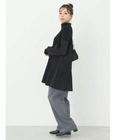 earth music&ecology プリーツフレアニットチュニック