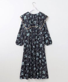 ANY SIS L 【洗える】スカーフデザインプリント ワンピース