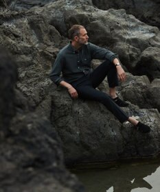 J.PRESS MEN 【HYBRID LINEN】ボタンダウンシャツ