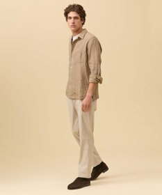 J.PRESS MEN 【LIBECO】リネンオープンカラー シャツ