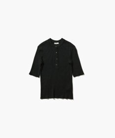 ATON RAMIE WOOL RIB | ヘンリーネックセーター