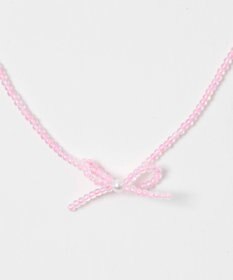 WEGO Lカラービーズリボンネックレス