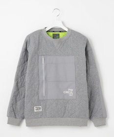 PW CIRCULUS 【裏地付き/防寒】【MEN】キルティングスエットプルオーバー