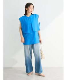 Green Parks レイヤードノースリーブブラウス