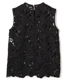 BEIGE， CITRINE / エンブロイダリーレースノースリーブブラウス