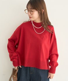 earth music&ecology 【毛玉防止 / 洗濯機洗い可】選べる丈ハイネックニット