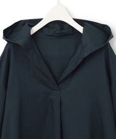 ICB 【洗える】コットンサテン プルオーバーブラウス