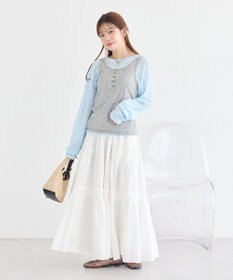 earth music&ecology シアーワッフルプルオーバー