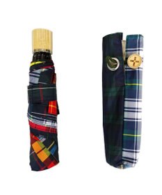 +RING 【プラスリング】【数量限定】【UVカット90%以上】レディース向け 晴雨兼用 折傘 CHK T1184 NEW COLLECTION