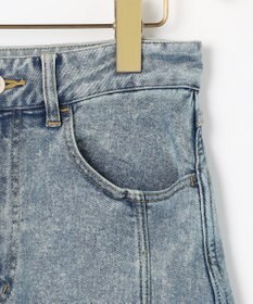 組曲 L 【加藤ローサさん着用】ライトデニムカーブパンツ