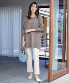 Tiaclasse 【安田美沙子さん着用・選べる2type・洗える】もちニットチュニック