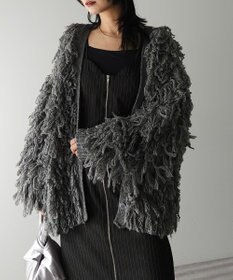 Green Parks フリンジニットカーディガン