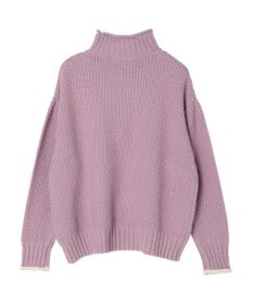 Green Parks 袖ラインカノコ編みニットプルオーバー