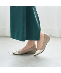MODE ET JACOMO <MODE ET JACOMO>ポインテッドウェッジソールパンプス