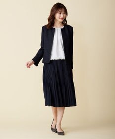 J.PRESS LADIES S ポリエステルツイル タックネック カットソー