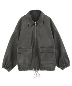 Green Parks ・ＥＬＥＮＣＡＲＥ　ＤＵＥ　フェイクレザーブルゾン