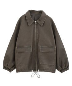 Green Parks ・ＥＬＥＮＣＡＲＥ　ＤＵＥ　フェイクレザーブルゾン