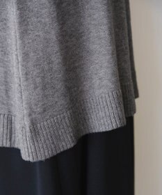 Tiaclasse 【洗える】ラウンドネックミドル丈ニットカーディガン