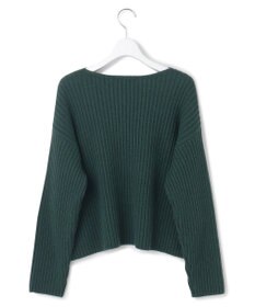 23区 【Oggi2月号掲載/洗える】カシミヤブレンド クロップド ニット