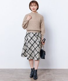 ANY SIS S 【低身長企画】ケーブルコンパクト ニット