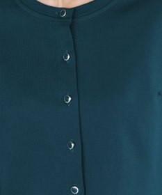 Tiaclasse 【小倉優子さん着用・洗える・接触冷感・汗ジミ防止】“サマさまカットソー”フレームボタンカーディガン