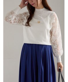 Te chichi レーススリーブニット