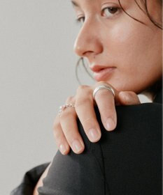 yoaa シルバー925 ピンクアコヤチェーンリング