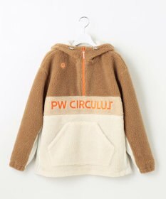 WOMEN】【撥水/防風】ボア ハーフジップ フーデッド プルオーバー / PW