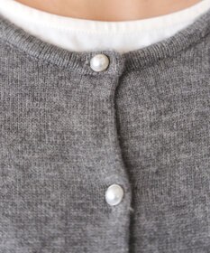 Tiaclasse 【洗える】ラウンドネックミドル丈ニットカーディガン