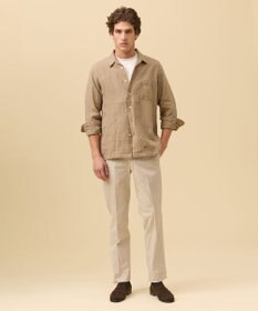 J.PRESS MEN 【LIBECO】リネンオープンカラー シャツ