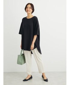 Green Parks ミニ裏毛バックカシュクール半袖チュニック