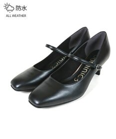 Dominic3 晴雨兼用 メリージェーン レザーパンプス