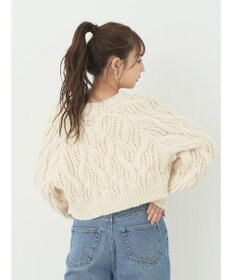 earth music&ecology ｍｉｘケーブルカーディガン