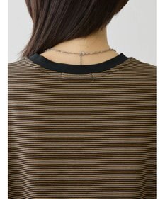 AMERICAN HOLIC 刺繍ロゴボーダープルオーバー