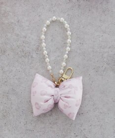 Maison de FLEUR リボンレオパードパールストラップ