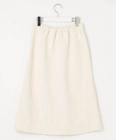 Feroux 【洗える】BOXタックミドル丈 スカート