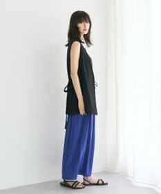 YECCA VECCA 【セットアップ可能】シルキータックワイドパンツ