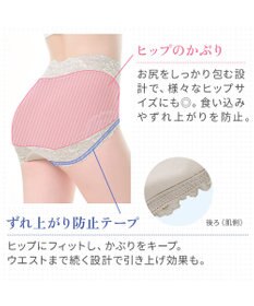 BRADELIS New York 【BRADELIS NewYork peace】おしりPラインヒップラップショーツ25 綿混で快適 程よい補正力でヒップアップ ふかめ お腹スッキリ