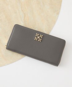 russet モノグラムプレートラウンドジップウォレット(SO-372)