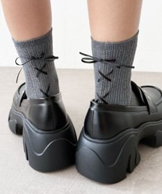 WEGO レースアップバックリボンソックス