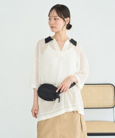 earth music&ecology シアーポロプルオーバー