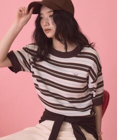 AMERICAN HOLIC 【PENNEY'S】レトロボーダー半袖ニット