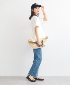 earth music&ecology 異素材バックプリーツチュニック