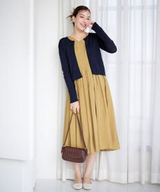 Tiaclasse 【洗える】長袖サマーニットカーディガン