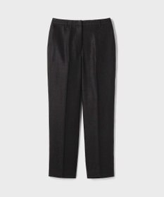 GRACE CONTINENTAL トリアセ麻調テーパードパンツ