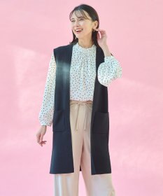 ANY L 【洗濯機可能】スタイルアップ ニットジレ