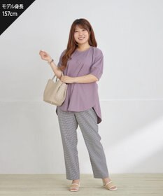 Tiaclasse L 【洗える・接触冷感・紫外線ケア・サラごこち】ラウンドヘムチュニック