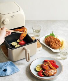 YAMATO テーブル＆キッチン 【レコルト】エアーオーブンミニ  ホワイトベージュ  RAO-2（W)